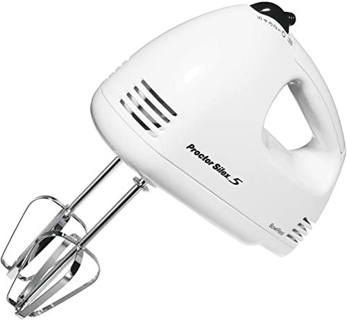 Easy Mix - Batidora de mano de 5 velocidades, color blanco, 125 W