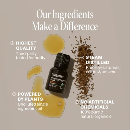 Image of Cliganic Carrot Seed Essential Oil, 100% Pure Natural for Aromatherapy | Non-GMO Verified