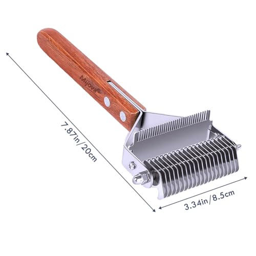 Entfilzungskamm, sicherer Entfilzungskamm, doppelseitiger Haarausfall, offener Knoten, Rechen für Hunde, Enthaarungsbürste, professionelle