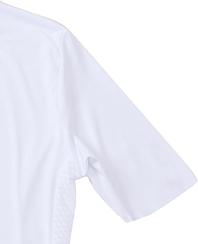 Miniatura 7 de RideYouLai Maillot de ciclismo de manga corta para hombre, camiseta reflectante transpirable, Blanco