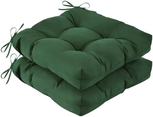 IASEAHK Outdoor Chair Cushions Set of 2, 19" x 19" x 5", Waterpro...