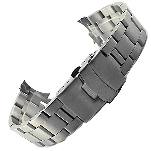 Bracelet en acier inoxydable montre homme 21mm sangle métal C