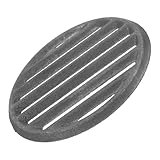 DOITOOL Runder Gusseisen Grillrost Ø Langlebiger Grillrost aus Gusseisen für Feuerschale und Holzkohlekorb Wärmeverteilung Hitzebeständig für Bbq und Kaminofen Grillgitter