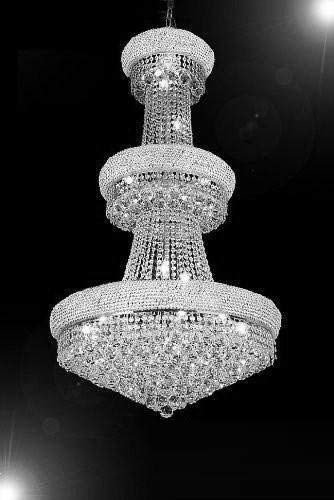 Gallery French Empire Crystal Chandelier H50 x W30 - Perfect for an Entryway Or Foyer!
