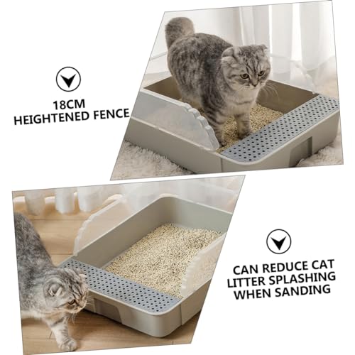 DOITOOL Caixa caixa de areia para gatos banheiro para gatos antiaderente penico portátil caixinha de