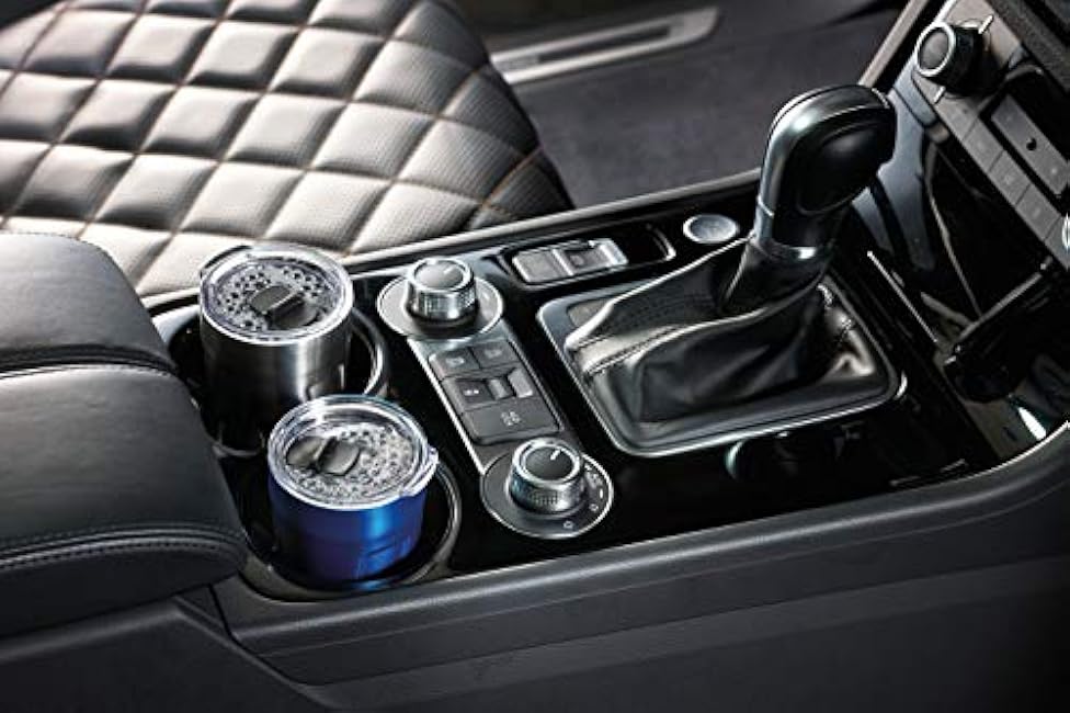 TROIKA Original ESPRESSO DOPPIO CUP65/BL Thermo mug for espresso, coffee, tea travel mug double-walled insulation capacity: max. 160 ml (approx. 5.4 oz) plastic lid, spill-proof