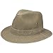 Produktbild Stetson Organic Cotton Traveller Hut Herren - Stoffhut aus Bio-Baumwolle - Travellerhut mit UV-Schutz 40+ - Nachhaltiger Baumwollhut - Sonnenhut Frühjahr/Sommer Khaki M (56-57 cm)