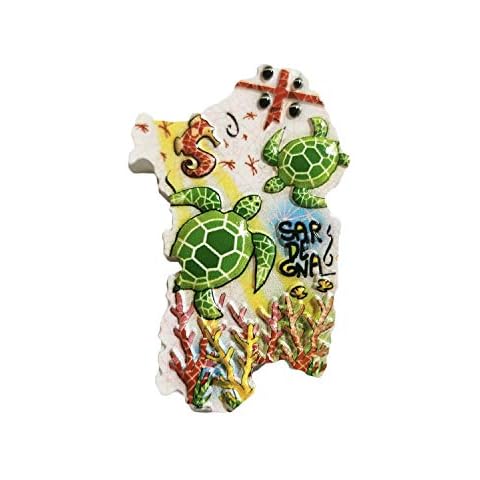 Sardegna Sardinia Italy 3D Refrigerator Magnet Resin Travel Souvenirs,Handmade Home & Kitchen Decoration Sardegna Fridge Magnet Collection Gift Cover