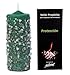 Candela di protezione con sali e resine – Candela esoterica artigianale verde 5,5 x 14 cm – Pulizia energetica e contro le cattive energie – Ritualizzata e 100% naturale – Le candele di Mariano immagine