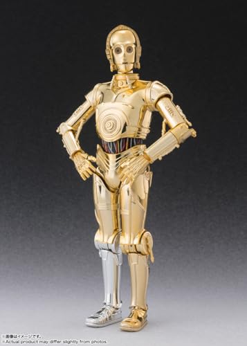 Image of TAMASHII NATIONS S.H. Figuarts Star Wars C-3PO Classic Ver.- (Star Wars: A New Hope) Approx. 6.1 inches (155 mm), ABS & PVC Pre-painted Action Figure