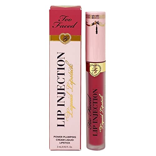 Too Faced Lip Injection Liquid Lipstick Power Plumping Cream Liquid Lipstick - Big Lip Energy - 3 Ml / .10 Fl Oz #TOP13