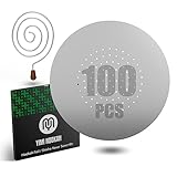 Yimi Hookah® 100pcs/Pack Pre-Punched Aluminum Hookah Foil | Stainless Steel Hookah Flavor Saver | Hookah Shisha Accessory Kit