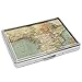 Produktbild Vintage Afrika Atlas Karte Countys Schatzkarte Native World Fashion Silber Edelstahl Zigarettenetui Halter Zigaretten Box Aufbewahrung Etui Stilvolle Ausweishülle Kreditkarte Brieftasche Schutzhülle