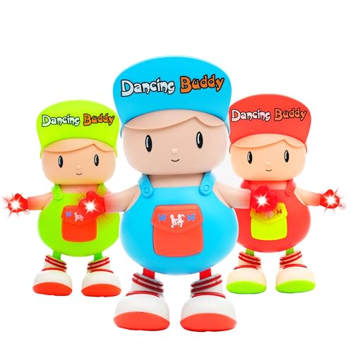 Image of Gooyo GY-3049 Dancing Buddy Toy with Vibrant Light Effect & Musical Sound | Best Dancing & Musical Toy for Kids | Dancing Boy Toy | Assorted | 3xAA Battery (Not Included)