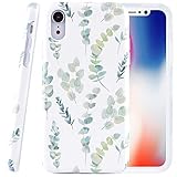 Dimaka Case for iPhone XR,Dual Layer Cute Floral Leef Flower Design for Girls,Hybrid Shockproof Hard PC Soft TPU High Impact Protective Case for iPhone XR(99, iPhone XR)