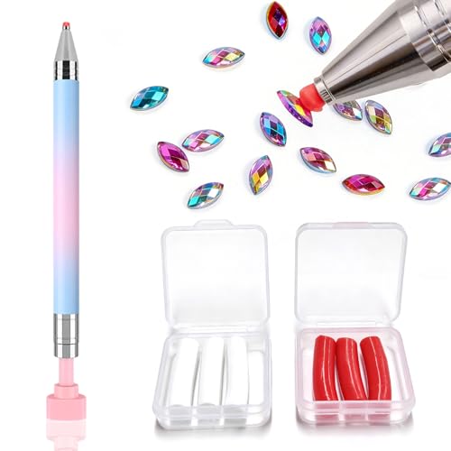 Bolígrafo de cera recargable para pintura de diamantes con 6 recambios