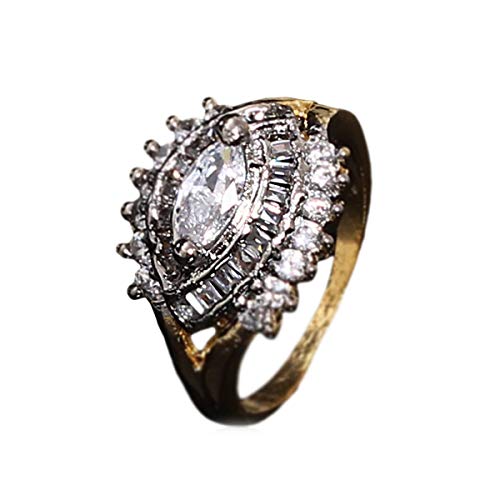 Plaqué or Poire Blanc Zircone cubique d'une brillance haut de gamme et d'une finition joaillerie