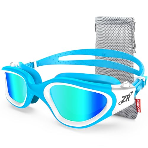 Image of ZIONOR Swim Goggles, Upgraded G1 Polarized Swimming Goggles Anti-Fog for Adult Men Women