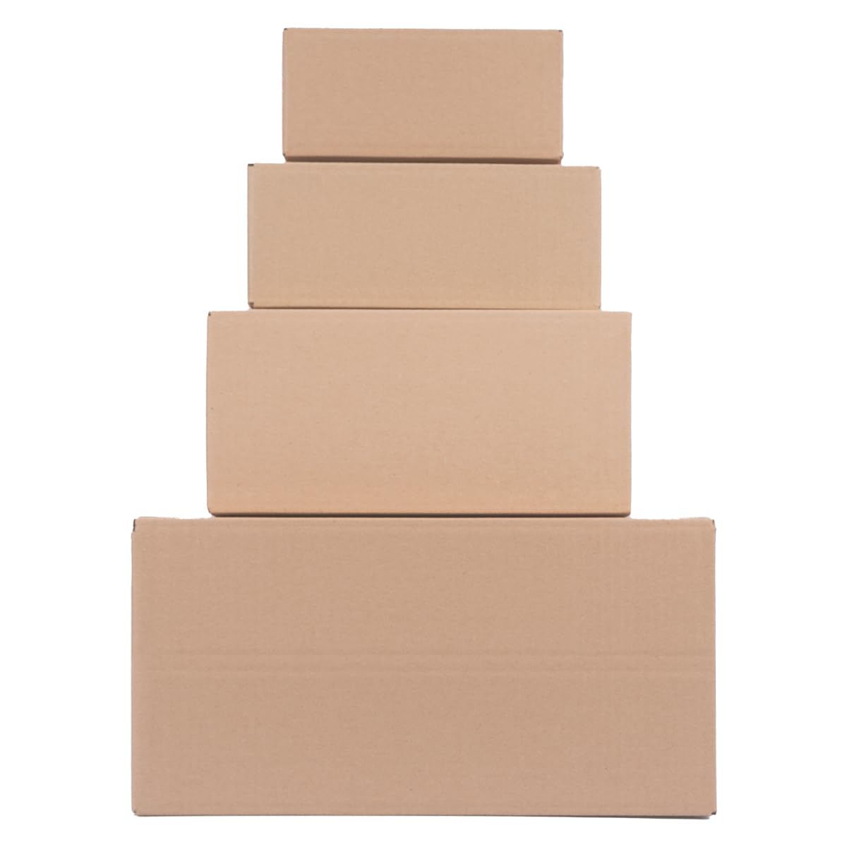 verpacking Kartony klapowe 400 x 400 x 100 mm KK 91 Brązowe [Rozmiar i ilość do wyboru] jednowarstwowe średnie kartony 25 szt.