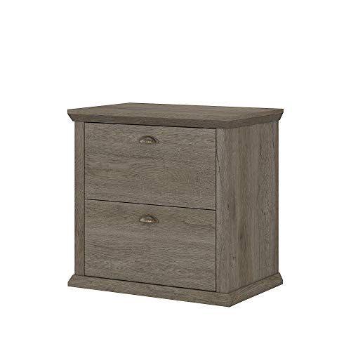Bush Furniture Yorktown 2 Drawer Lateral File Cabinet, Restored Gray