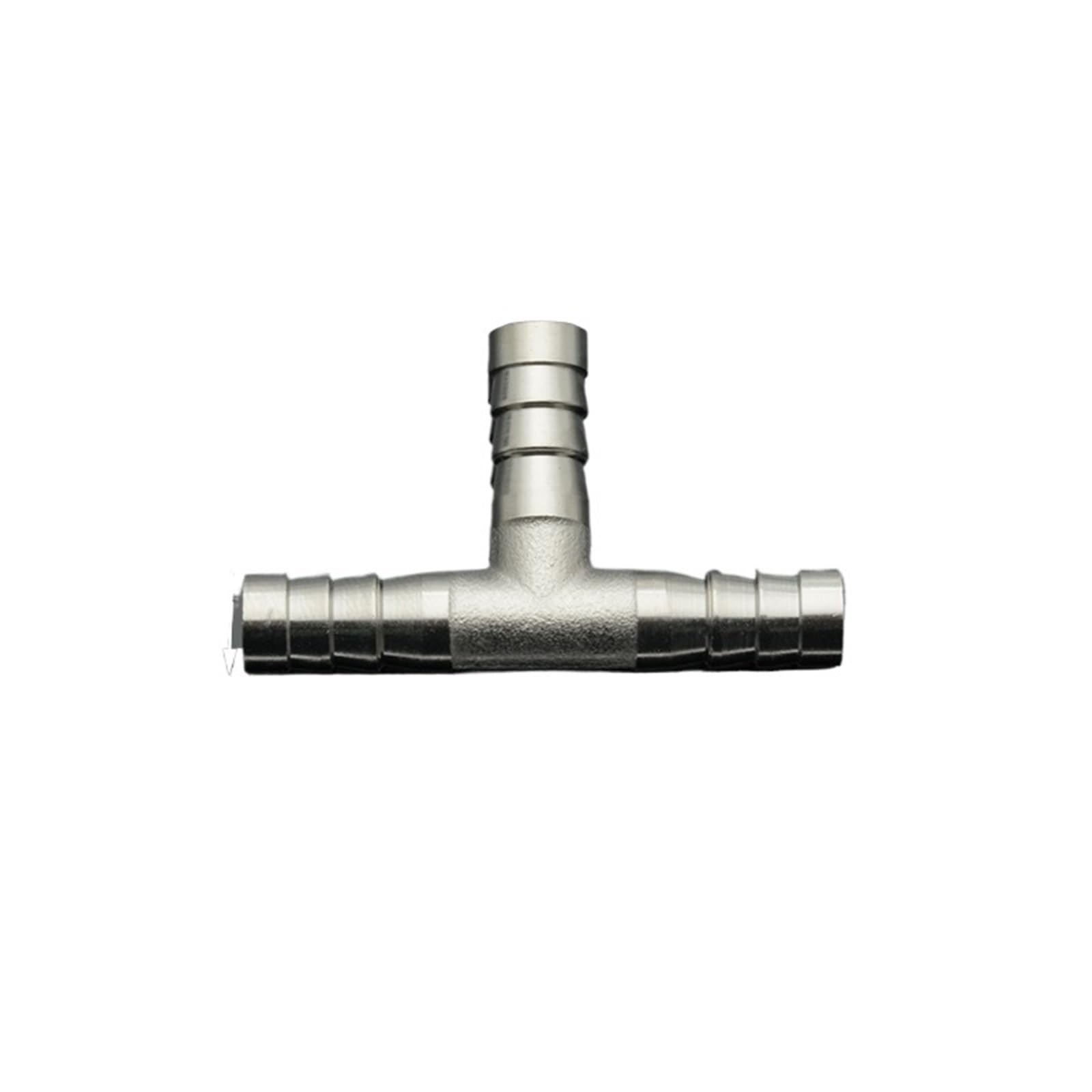 10 pezzi 6 mm 8 mm 10 mm portagomma in ottone T 3 vie raccordo connettore adattatore for acqua gas olio(8mm T)