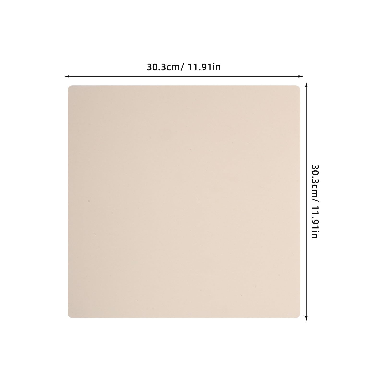 Pietra per Pizza Quadrata in Cordierite, Beige, per Forno e Barbecue | Superficie Resistente ai Graffi E’usura, Distribuzione Uniforme del Calore, Facile da Pulire