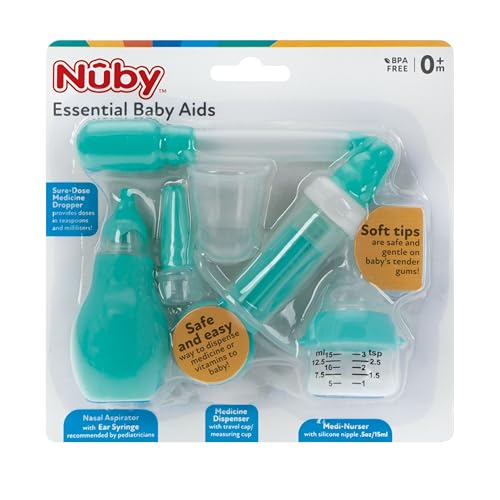 Image of Nuby Small 6-Piece Medical Kit for Healthy Baby, Infant, Child, Nursery Care, Aqua