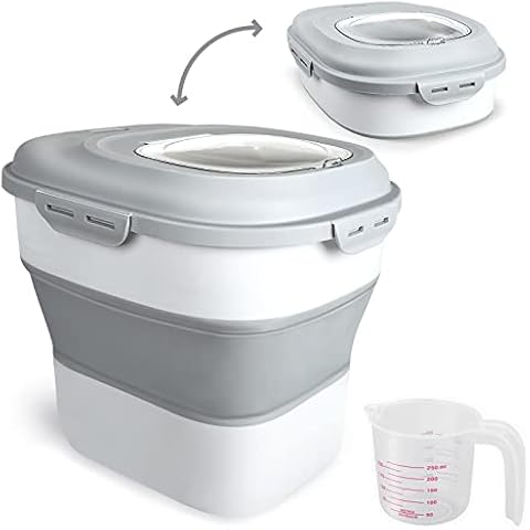 Viretec Reisfutter-Aufbewahrungsbehälter, zusammenklappbar, 13.6 kg Cover