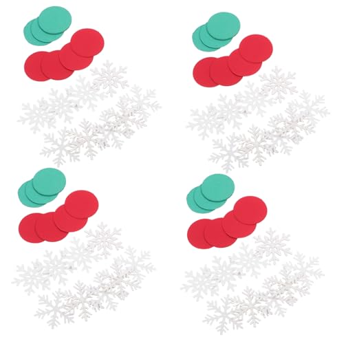 OSALADI 1 Juego De Nieve y Discos Escama Invierno Navidad Nieve Decoraciones Navideñas Feliz Navidad Fiesta Decoración Navideña Decoración Papel Picado Decoraciones De Fiesta Papel