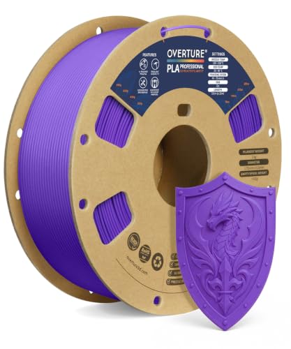 Image of OVERTURE PLA Plus (PLA+) Filament 1.75mm, Stronger & More Durable, Professional Toughness 3D Printer Filament 1kg (2.2lbs), High Precision + /- 0.02mm, Tangle-Free (Purple)