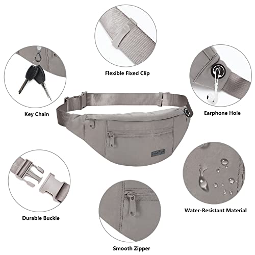 Image of MAXTOP Large Crossbody Fanny Pack Belt Bag for Women Men with 4-Zipper Pockets Gifts for Enjoy Sports Yoga Running Workout Walking Casual Travel Wallets Fashion Waist Pack Phone Bag