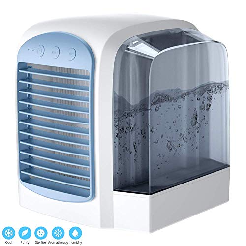 Personal Air Cooler, mini air conditioner, USB Coolers, with Water tank, Portable LED