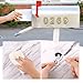 20pcs 2 Inch Mailbox Numbers for Outside, 0-9 Gold Mailbox Numbers Self Adhesive Door Address Numbers Stickers for Mailbox Apartment House Room Office Trash Bins