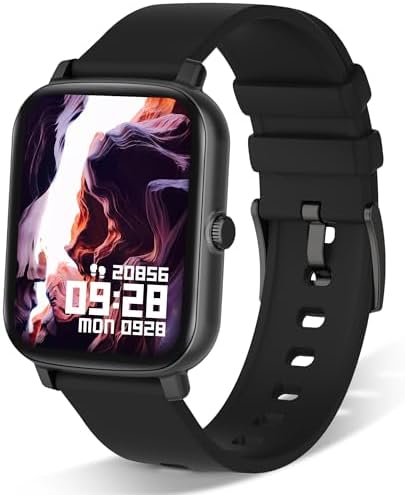 Wwzzey 1.7” Touchscreen Smart Watch for Men,Women), Compatible with Android/iOS Phones Fitness Tracker with Heart Rate Monitor, Blood Oxygen, AI Voice Control | Best Gift for Father’s Day.
