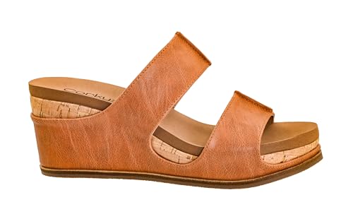 Corkys Footwear Womens Table For Two Wedges - Featuring A 2-Inch Heel, Soft and Cushioned EVA Insoles, A Double Strap, And A Vegan Leather Wrapped Outsole2