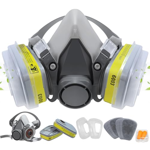 Igumelo Respirator Mask with Filters - Reusable Respirators for Asbestos,