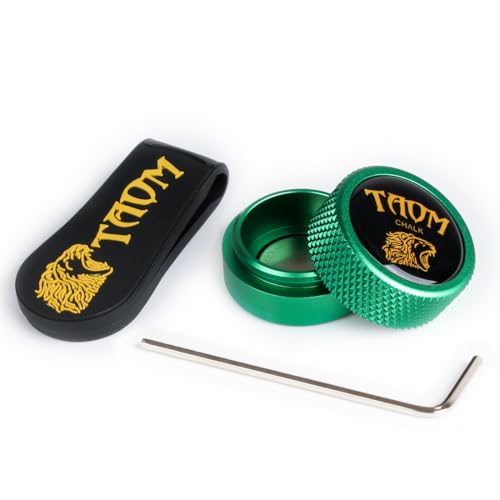 YEUEK TAOM - Porte-Craie de Piscine Rond - Pratique - Accessoire de Billard magnétique - Mini boîte Ronde pour Billard