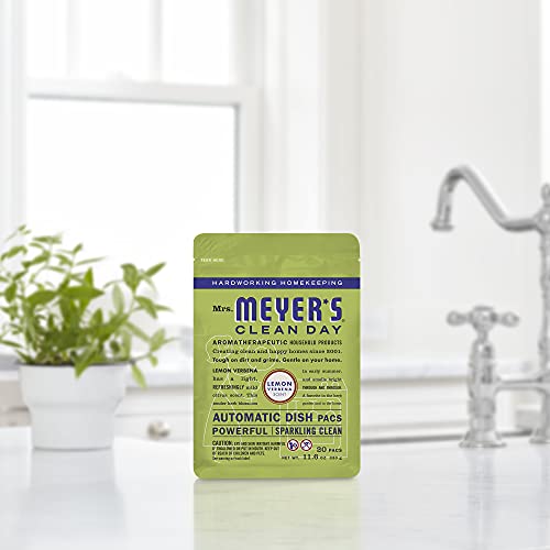Image of MRS. MEYER'S CLEAN DAY Automatic Dishwasher Pods, Lemon Verbena (Pack of 2)