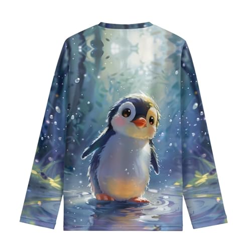 Image of Long Sleeve Shirts for Girls Casual Crewneck Tops Fall Winter Outfits for 3-16 Years Old