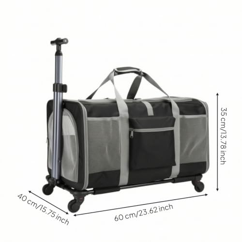 Bolso de transporte con ruedas, maleta plegable y resistente para veterinario 3