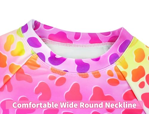 Image of Snowheart Girls Rash Guard Sets Long Sleeves Swimsuit 2 Pieces Tankini Bathing Suit Swimwear for Girls 3-12 Years