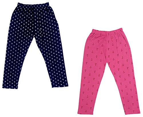 Image of indi weaves Girls Super Soft Cotton Solid Capri Pants Pack of 2
