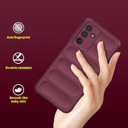 Image of amazon basics Back Case Cover for Samsung Galaxy M36 5G | Compatible for Samsung Galaxy M36 5G Back Cover | Liquid Silicon Magic Case with Camera Protection | Plum