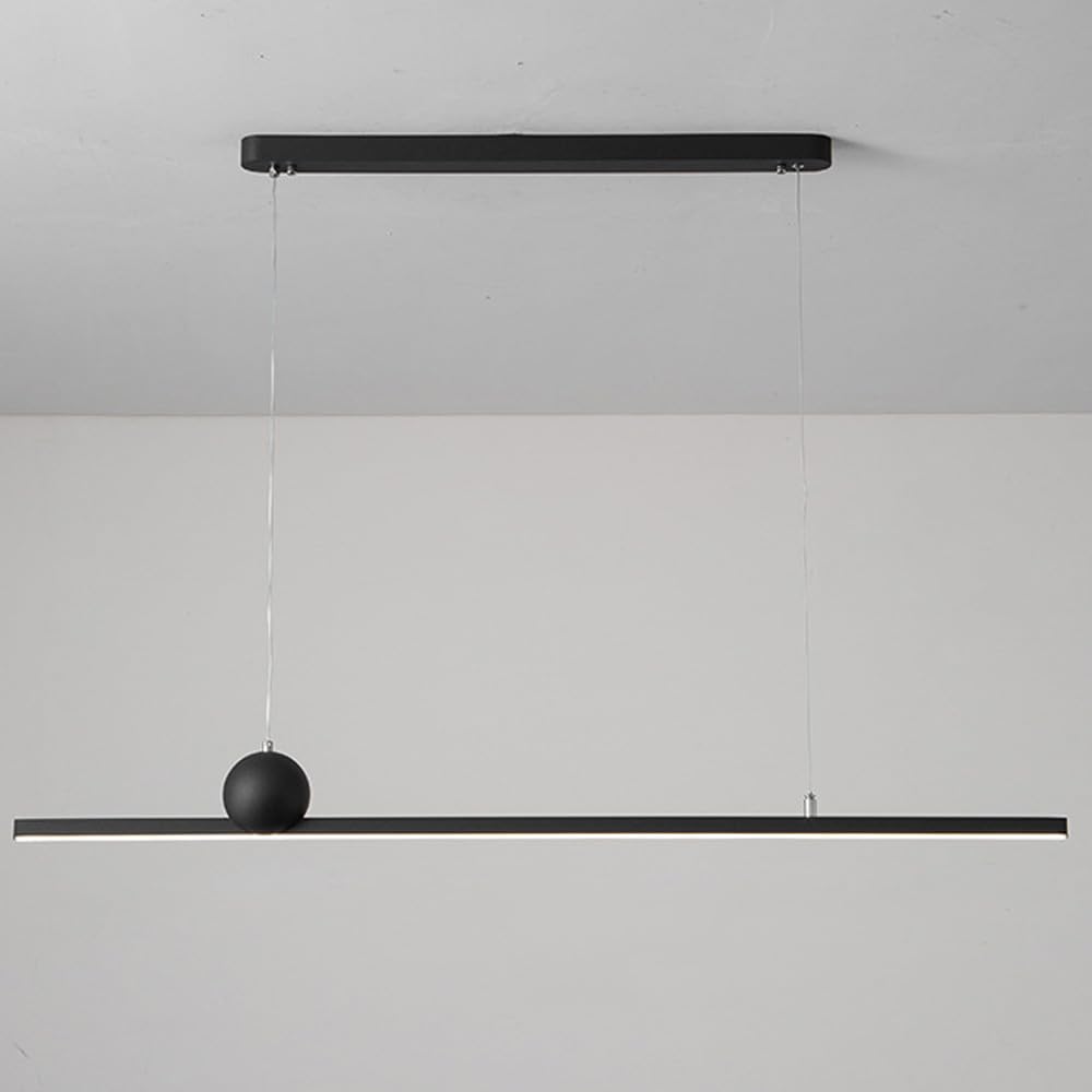 Lámparas led para comedor de techo lineal contemporánea moderna verde regulable