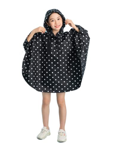 Image of Freesmily Kids Cute Raincoat Waterproof Rain Poncho Jacket Coat for Girls Boys