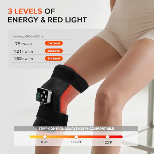 Image of Cordless Red Light Therapy Belt, 3000mAh Battery Rechargeable Magnetic LED Screen Controller, Portable & Cordless, 12.4 inch * 5.7 inch Cordless Infrared Red Light Therapy for Body Back Knee Leg