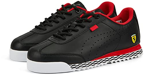 PUMA Kids Boys Scuderia Ferrari Roma Via Perforated Lace Up Sneakers Shoes Casual - Black2
