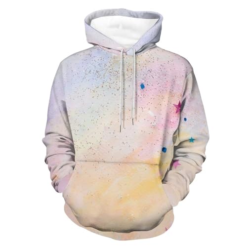 Hoodie Couleur De L'étoile sweat à capuche manche longue sweatshirt pull homme femme S