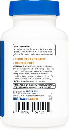 Nutricost Garlic 1000mg, 240 Softgels - Odorless, Premium Gluten Free Supplement - Image 5
