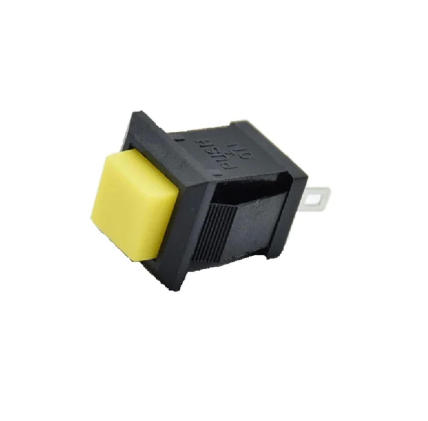 SHOKITECH Red,Green,Yellow DS-430 2PIN ON-OFF Self-Reset Square Push Button Switch 3 switch 3
